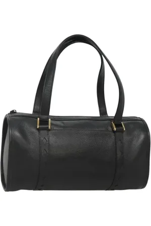 Saint Laurent Pre-owned, Dames, Zwart, ONE Size, Leer, Tweedehands leren handtassen