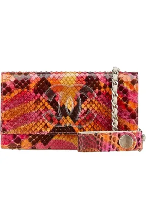 CHANEL Pre-owned, Dames, Veelkleurig, ONE Size, Leer, Tweedehands leren portemonnees