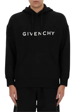 Givenchy Sweatshirts & Hoodies, Heren, Zwart, L, Luxe Zwart Logo Sweatshirt