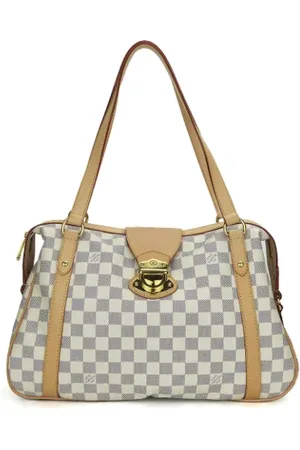 LOUIS VUITTON Pre-owned, Dames, Wit, ONE Size, Leer, Pre-owned Canvas totes