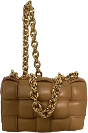 Bottega Veneta Pre-owned, Dames, Bruin, ONE Size, Leer, Pre-owned Leather crossbody-bags