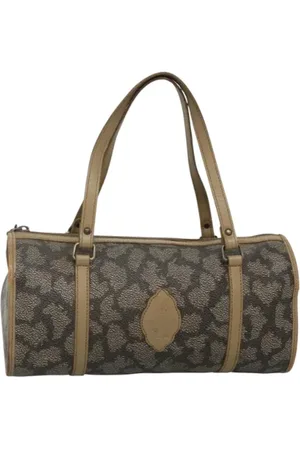 Saint Laurent Pre-owned, Dames, Grijs, ONE Size, Leer, Tweedehands leren handtassen
