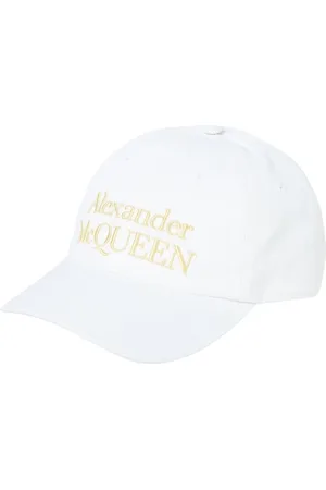 Alexander McQueen Accessoires, Heren, Wit, S, Katoen, Logo Baseball Cap