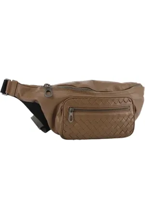 Bottega Veneta Pre-owned, Heren, Bruin, ONE Size, Leer, Pre-owned Leather crossbody-bags