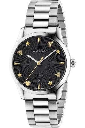 Gucci Accessoires, Heren, Zwart, ONE Size, Elegant Zwart Herenhorloge