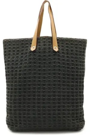 Hermès Pre-owned, Dames, Zwart, ONE Size, Katoen, Pre-owned Cotton handbags