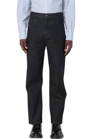 Fendi Jeans, Heren, Zwart, W31, Zwarte Straight Leg Jeans Mannen