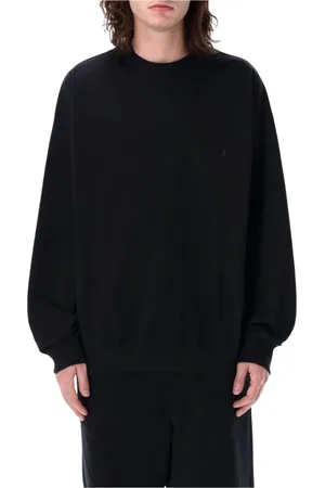 Y-3 Sweatshirts & Hoodies, Heren, Zwart, L, Zwarte Sweatshirt met relaxte pasvorm