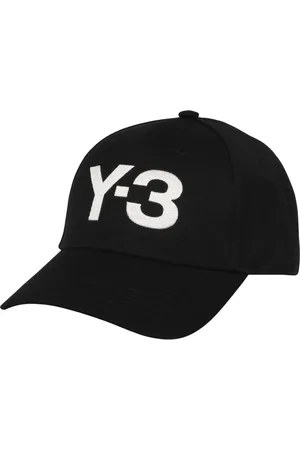 Y-3 Accessoires, Heren, Zwart, ONE Size, Polyester, Canvas Baseball Cap met Geborduurd Logo