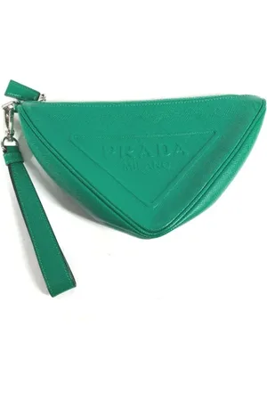 Prada Pre-owned, Dames, Groen, ONE Size, Leer, Pre-owned Leather prada-bags