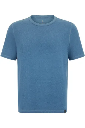 Boggi Milano Tops, Heren, Blauw, 2Xl, Katoen, Katoenen en viscose Jersey T-shirts