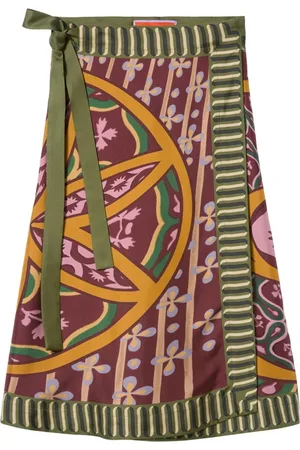 La DoubleJ Rokken, Dames, Veelkleurig, S, Pareo Midi Rok