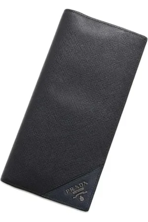 Prada Pre-owned, Dames, Zwart, ONE Size, Leer, Tweedehands leren portemonnees