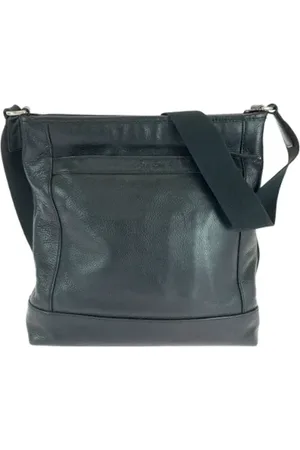 Coach Pre-owned, Heren, Zwart, ONE Size, Leer, Pre-owned Leather crossbody-bags