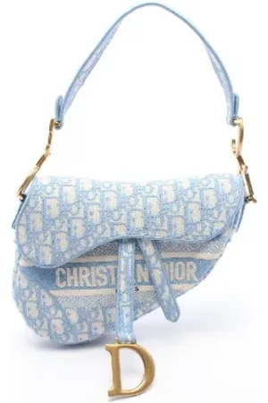 Dior Pre-owned, Dames, Blauw, ONE Size, Pre-owned Canvas dior-bags