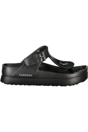 Carrera Schoenen, Dames, Zwart, 41 EU, Zwarte Sandaal met Enkel Gesp