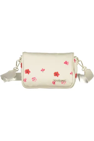 Desigual Tassen, Dames, Wit, ONE Size, Witte Schoudertas met Kettingband