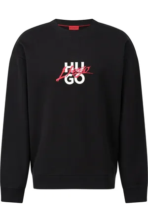HUGO BOSS Sweatshirts & Hoodies, Heren, Zwart, 2Xl, Katoen, Logo Sweatshirt, Casual en Stijlvol