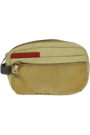 Prada Pre-owned, Dames, , ONE Size, Nylon, Pre-owned Nylon pouches