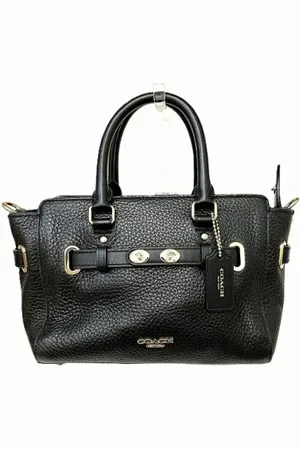 Coach Pre-owned, Dames, Zwart, ONE Size, Leer, Tweedehands leren handtassen