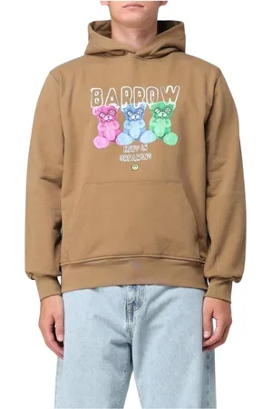 BARROW Sweatshirts & Hoodies, Heren, Bruin, M, Katoen, Dromer Hoodie