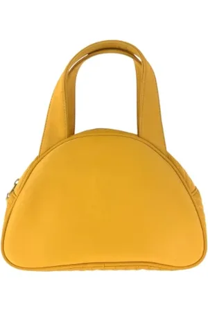 Saint Laurent Pre-owned, Dames, Geel, ONE Size, Nylon, Pre-owned Nylon handbags
