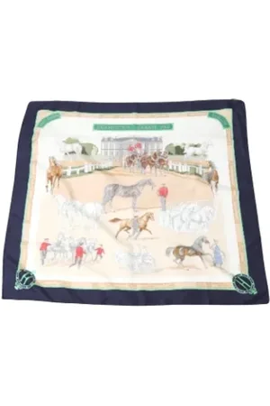Hermès Pre-owned, Dames, Veelkleurig, ONE Size, Pre-owned Silk scarves