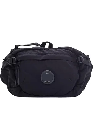 C.P. Company Tassen, Heren, Zwart, ONE Size, Polyester, Zwarte heuptas stijlvolle opslag