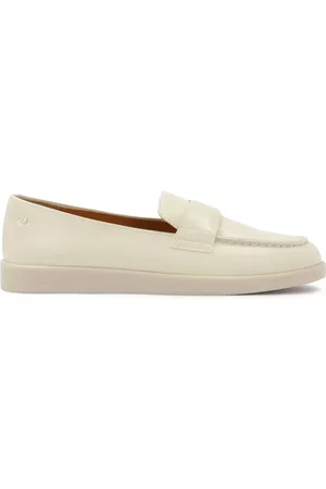 Kazar Schoenen, Dames, , 40 EU, Leer, Crème leren instap halfschoenen