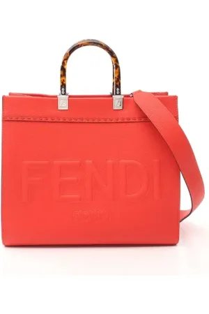 Fendi Pre-owned, Dames, Rood, ONE Size, Leer, Pre-owned Leather totes