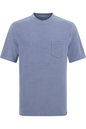 Boggi Milano Tops, Heren, Blauw, S, Katoen, Katoen/Nylon T-shirt