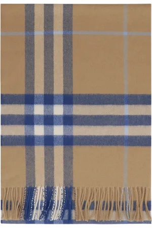 Burberry Accessoires, Dames, , ONE Size, Kasjmier, Luxe Cashmere Sjaal met Rafelrand