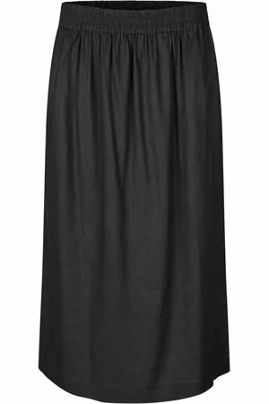 Masai Rokken, Dames, Zwart, S, Katoen, Eenvoudige Zwarte Rok met Elastische Taille