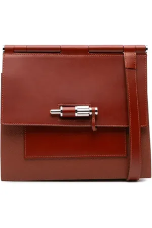 Hermès Pre-owned, Dames, Rood, ONE Size, Leer, Pre-owned Leather crossbody-bags