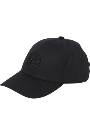 Stone Island Accessoires, Heren, Zwart, ONE Size, Katoen, Blauwe Baseballpet voor Mannen