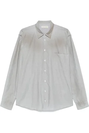 PAURA Overhemden, Heren, Groen, L, Donkergroene Oversized Shirt