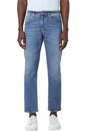 FAY Jeans, Heren, Blauw, W38, Denim, Klassieke pasvorm denim jeans