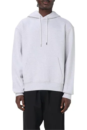 Jacquemus Sweatshirts & Hoodies, Heren, Grijs, XS, Zwarte relaxte fit hoodie sweatshirt