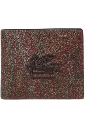 Etro Accessoires, Heren, Bruin, ONE Size, Leer, Stijlvolle leren portemonnee
