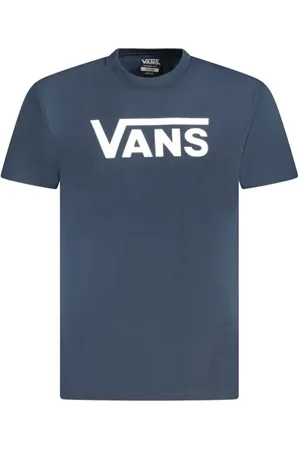 Vans Tops, Heren, Blauw, XS, Katoen, Blauw Katoenen T-shirt Klassieke Logo