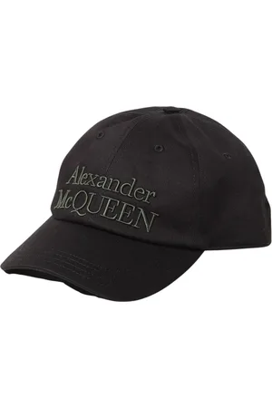 Alexander McQueen Accessoires, Heren, Zwart, M, Katoen, Logo Baseball Cap
