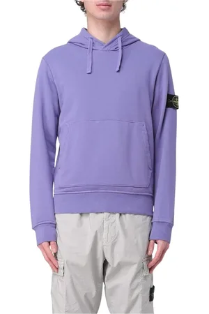 Stone Island Sweatshirts & Hoodies, Heren, Paars, 2Xl, Katoen, Royal Blue Hoodie met Lange Mouwen