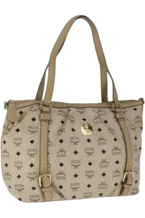 MCM Pre-owned, Dames, , ONE Size, Leer, Tweedehands leren schoudertassen