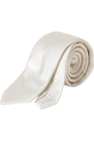 Dolce & Gabbana Accessoires, Heren, Wit, ONE Size, Klassieke Zijden Stropdas Elegant Ontwerp