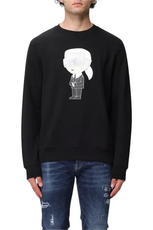 Karl Lagerfeld Sweatshirts & Hoodies, Heren, Zwart, S, Sweatshirts & Hoodies