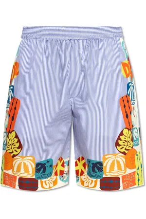 Dsquared2 Korte broeken, Heren, Blauw, M, Katoen, Shorts capsule Summer Lovers