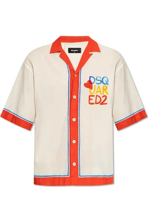 Dsquared2 Overhemden, Heren, , M, Katoen, Shirt capsule Summer Lovers