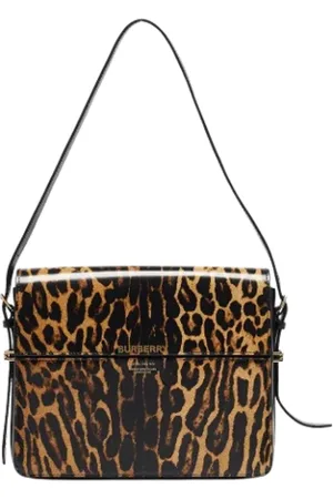 Burberry Pre-owned, Dames, Veelkleurig, ONE Size, Leer, Tweedehands leren schoudertassen