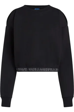 Karl Lagerfeld Sweatshirts & Hoodies, Dames, Zwart, S, Katoen, Pakken Zwart