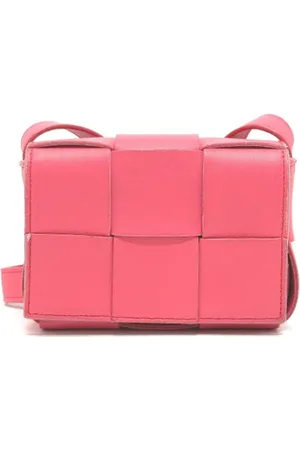 Bottega Veneta Pre-owned, Dames, Roze, ONE Size, Leer, Pre-owned Leather crossbody-bags